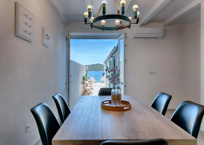 Beachfront House Kut Feriehus Vis